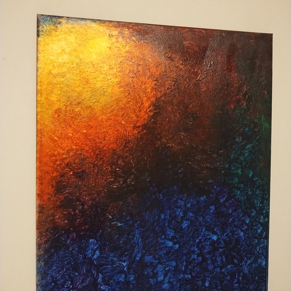 Handmade One Of A Kind (No Prints) Abstract Art Canvas with Vibrant Colors